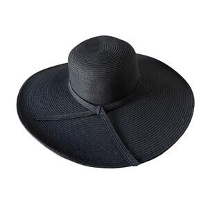 SCALA Collection Wide Brim Black Sun Hat